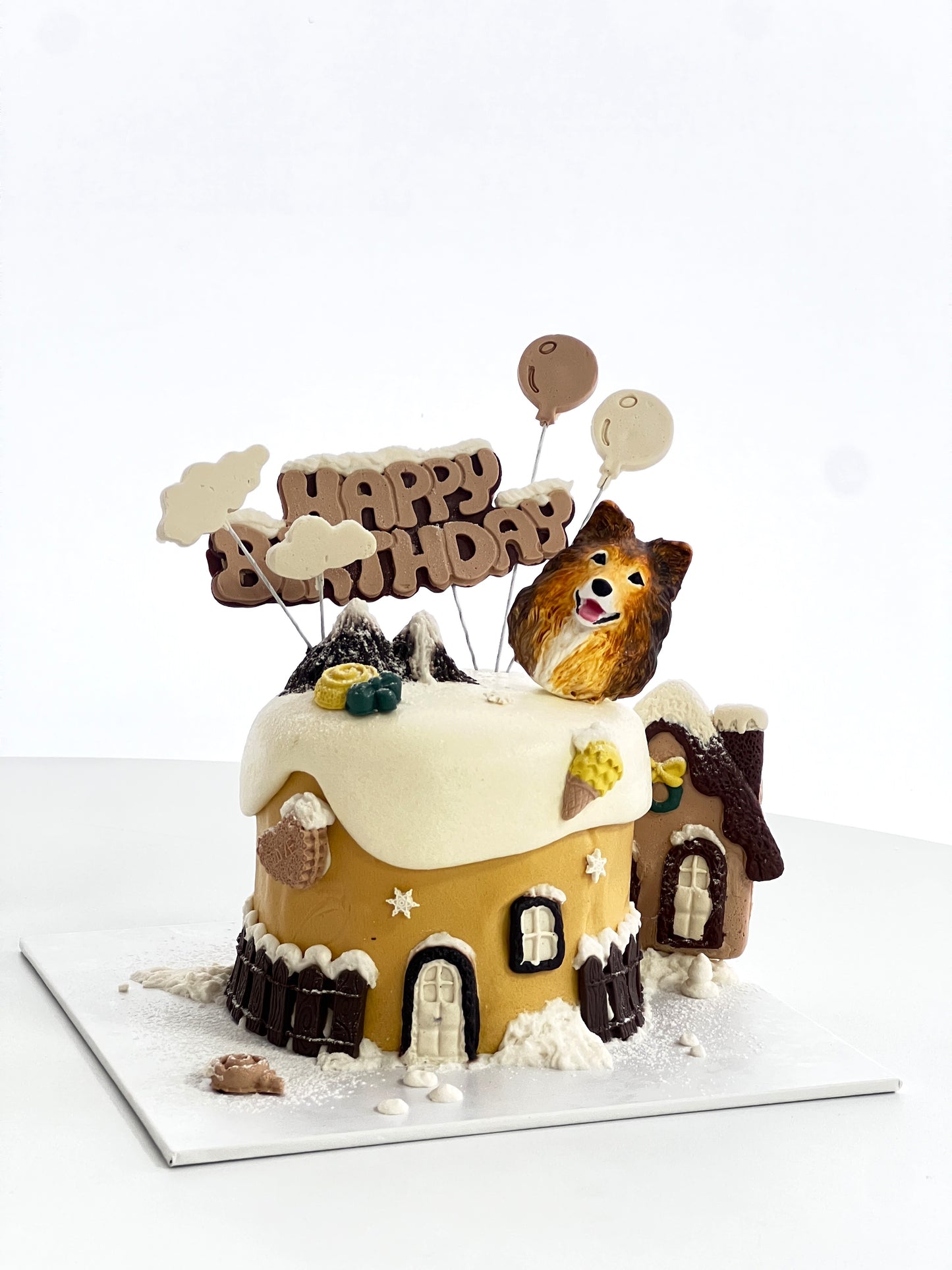 Furship Fondant Theme Dog Cakes