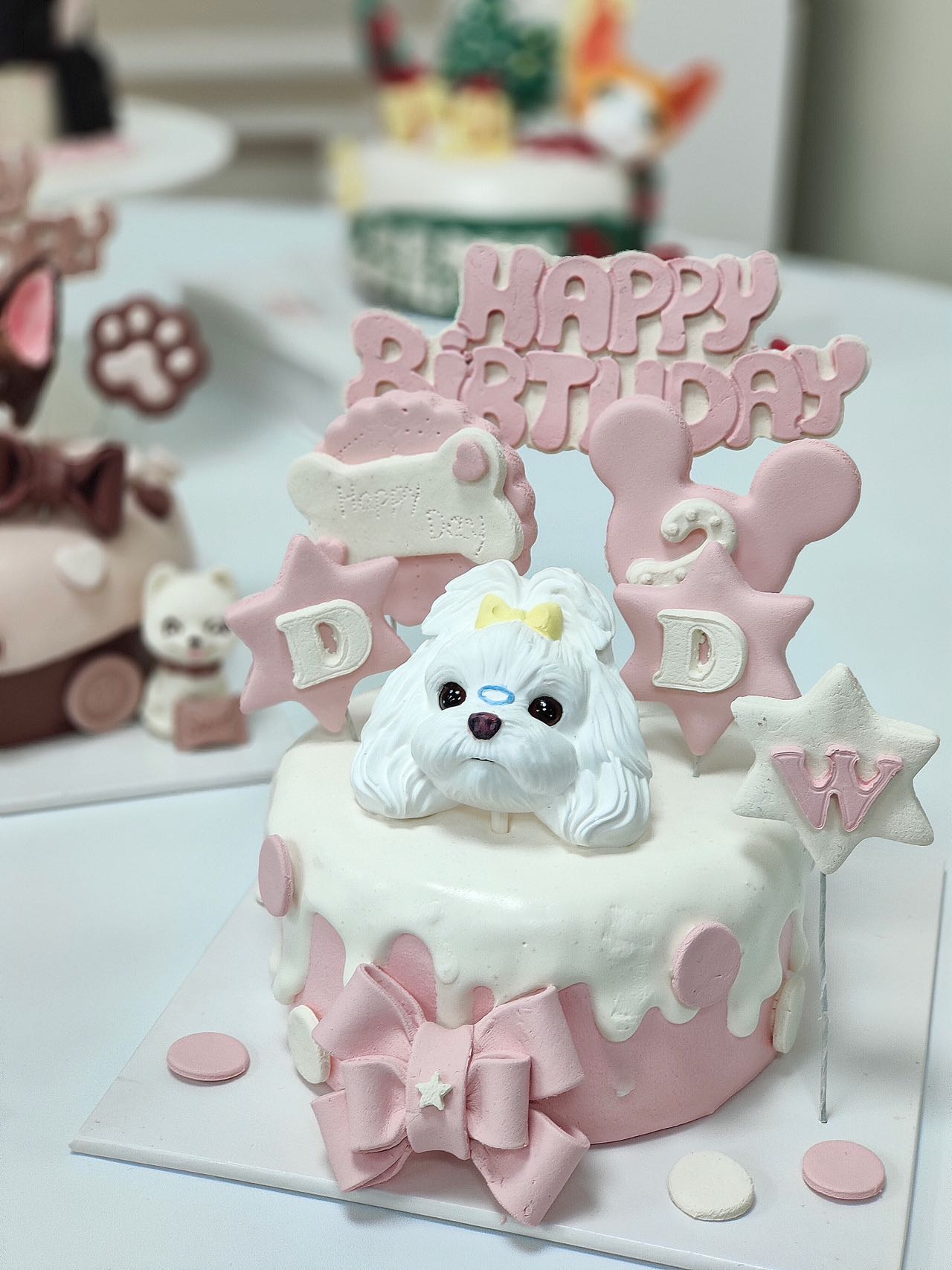 Furship Fondant Theme Dog Cakes