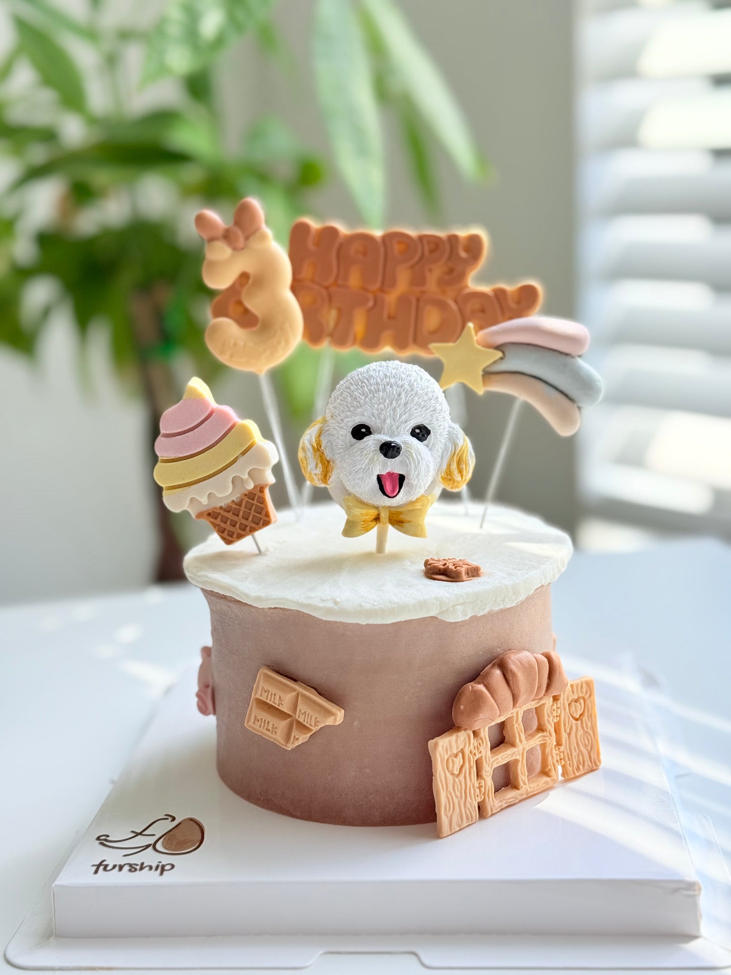 Furship Fondant Theme Dog Cakes