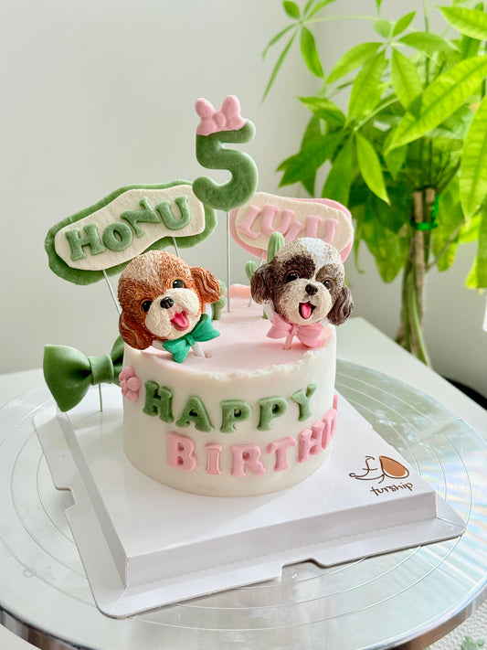 Furship Fondant Theme Dog Cakes